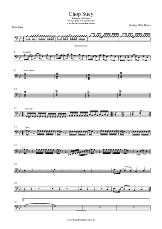 System Of A Down  score for Trombone