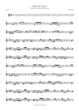 Take That  score for Violin