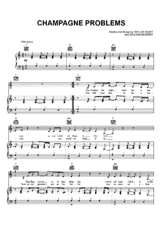 Taylor Swift  score for Piano