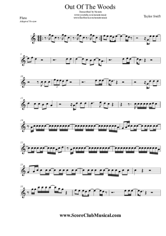 Taylor Swift  score for Flute