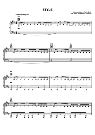 Taylor Swift  score for Piano