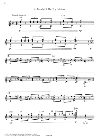 Tchaikovsky March Of The Toy Soldiers (The Nutcracker Suite) score for Acoustic Guitar