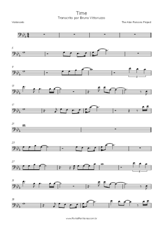 The Alan Parsons Project Time score for Cello