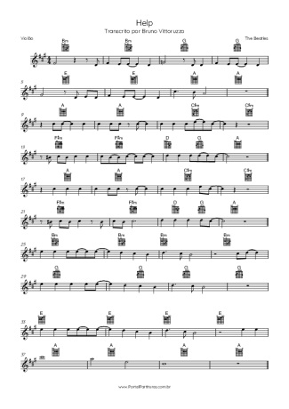 The Beatles  score for Acoustic Guitar