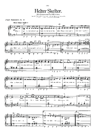 The Beatles Helter Skelter score for Piano