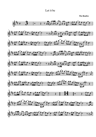 The Beatles  score for Clarinet (Bb)
