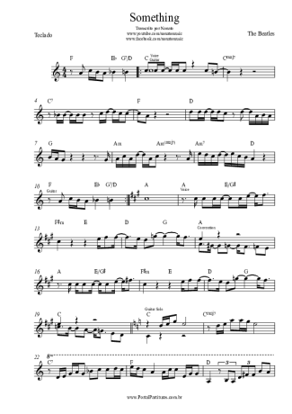 The Beatles Something score for Keyboard