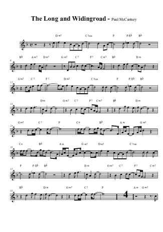 The Beatles The Long And Winding Road score for Clarinet (Bb)