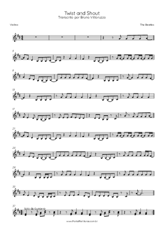 The Beatles  score for Violin