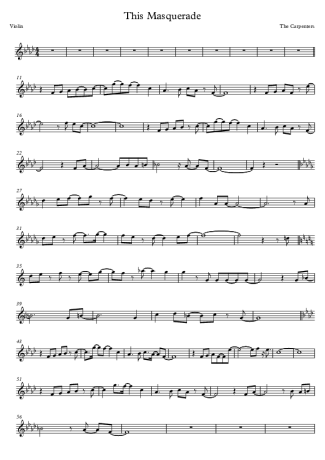 The Carpenters  score for Violin