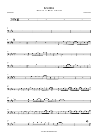 The Cranberries  score for Trombone