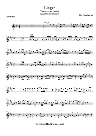 The Cranberries Linger score for Clarinet (C)