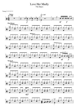 The Doors  score for Drums