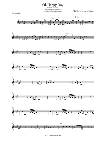 The Edwin Hawkins Singers  score for Clarinet (C)