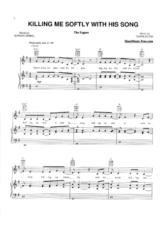 The Fugees  score for Piano