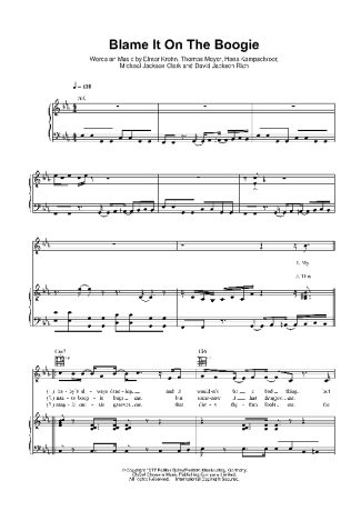 The Jackson 5  score for Piano