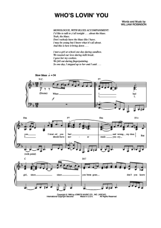 The Jackson 5  score for Piano