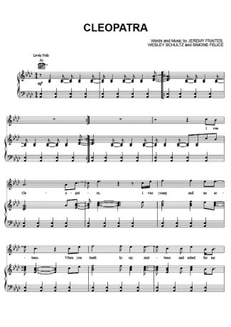 The Lumineers  score for Piano