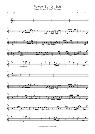 The Manhattans Forever By Your Side score for Clarinet (Bb)