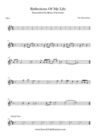 The Marmalade  score for Flute