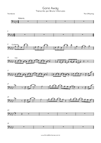 The Offspring  score for Trombone