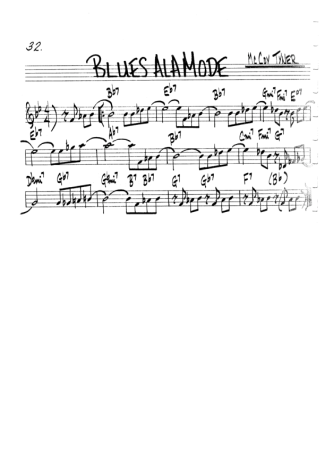 The Real Book of Jazz Blues Ala Mode score for Violin