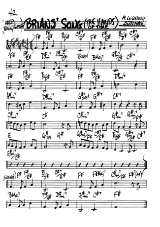 The Real Book of Jazz Brians Song score for Alto Saxophone