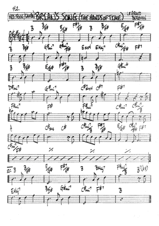 The Real Book of Jazz Brians Song score for Clarinet (Bb)