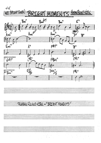 The Real Book of Jazz Bright Moments score for Trumpet