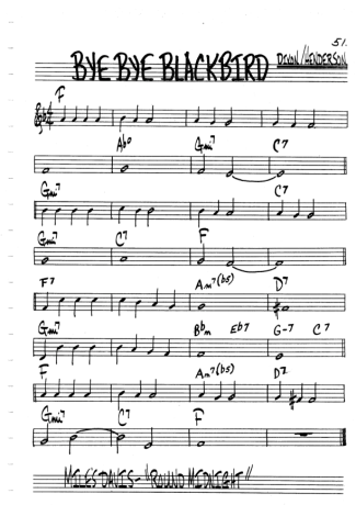 The Real Book of Jazz Bye Bye Blackbird score for Flute