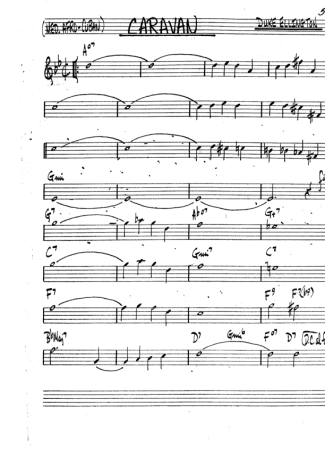 The Real Book of Jazz Caravan score for Tenor Saxophone Soprano (Bb)