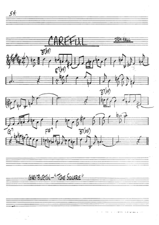 The Real Book of Jazz Careful score for Trumpet