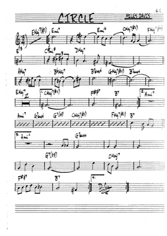 The Real Book of Jazz Circle score for Clarinet (Bb)