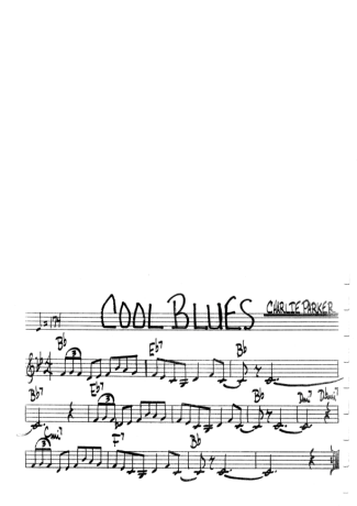 The Real Book of Jazz Cool Blues score for Harmonica