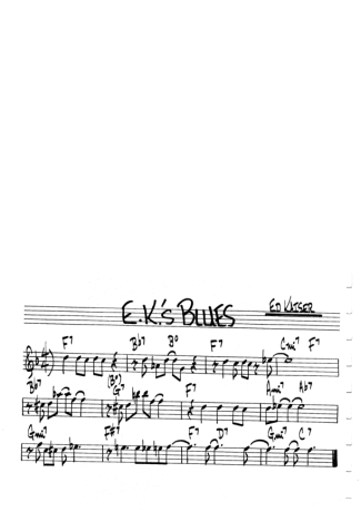 The Real Book of Jazz EKs Blues score for Flute