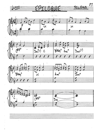 The Real Book of Jazz Epilogue score for Clarinet (Bb)