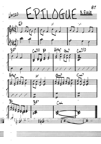 The Real Book of Jazz Epilogue score for Clarinet (C)