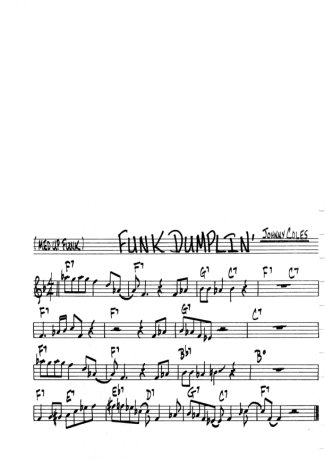 The Real Book of Jazz Funk Dumplin score for Flute
