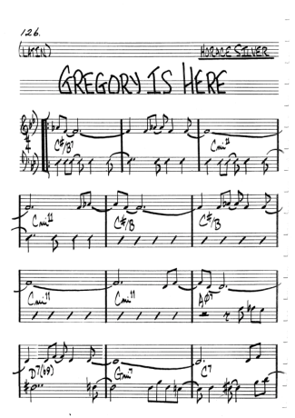 The Real Book of Jazz Gregory Is Here score for Clarinet (C)