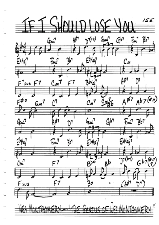 The Real Book of Jazz If I Should Lose You score for Clarinet (C)