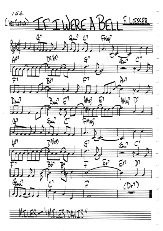 The Real Book of Jazz If I Were A Bell score for Flute