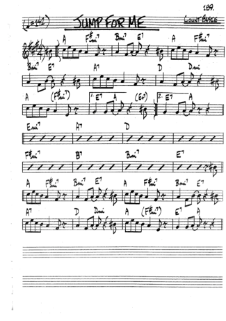 The Real Book of Jazz Jump For Me score for Clarinet (Bb)