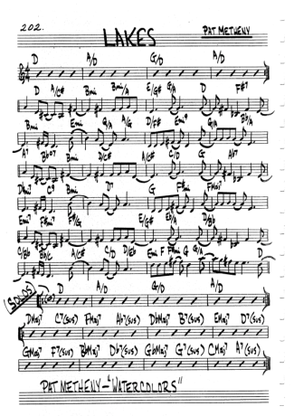 The Real Book of Jazz Lakes score for Clarinet (C)