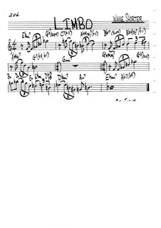 The Real Book of Jazz Limbo score for Clarinet (C)