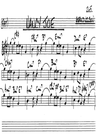 The Real Book of Jazz Nancy Joe score for Tenor Saxophone Soprano (Bb)