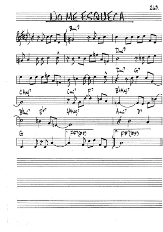 The Real Book of Jazz No Me Esqueça score for Trumpet