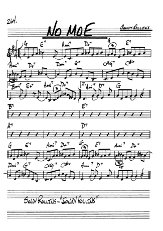 The Real Book of Jazz No Moe score for Alto Saxophone