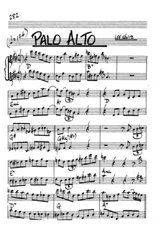 The Real Book of Jazz Palo Alto score for Alto Saxophone