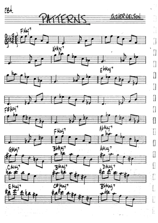 The Real Book of Jazz Patterns score for Trumpet