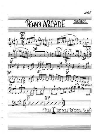 The Real Book of Jazz Penny Arcade score for Harmonica
